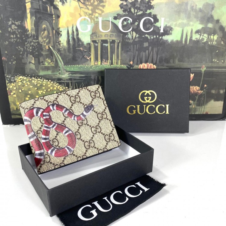 GUCCİ Bİ-FOLD ERKEK MOTİFLER SNAKE BOZUK PARALİ 